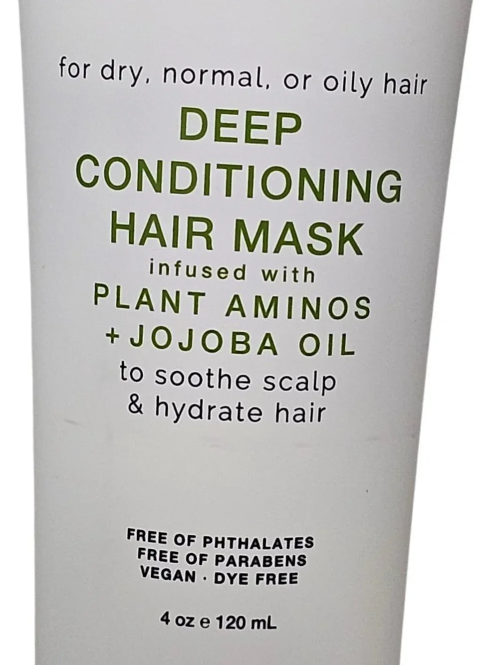 Plantanicals Scalp Health Deep Conditioning Hair Mask Plant Aminos Jojoba Oil